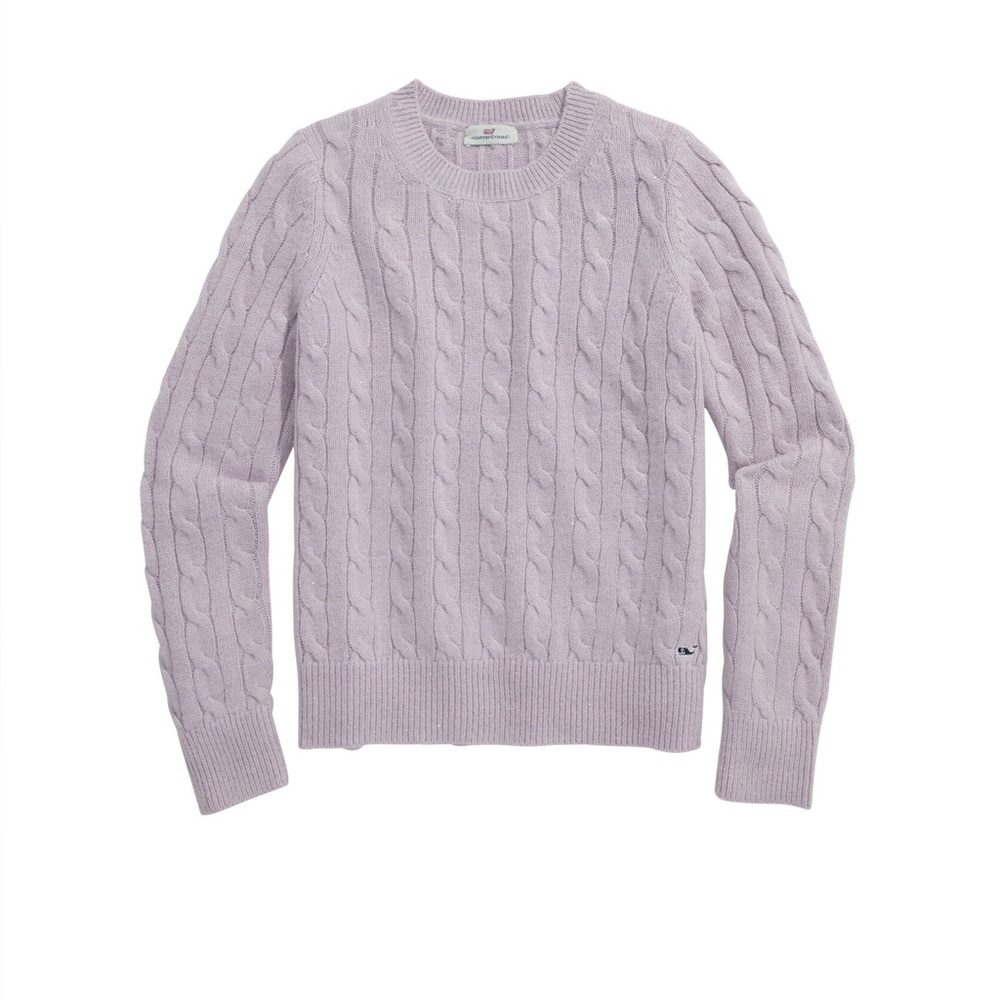 Vineyard Vines Lilac Cable Knit Sweater ~ NWOT